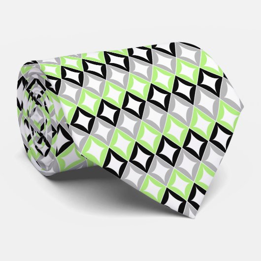 Cravate Agender Flag Diamonds Pride (Roulé)