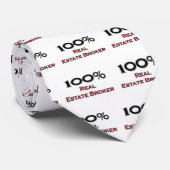 Cravate Agent immobilier de 100 pour cent (Roulé)