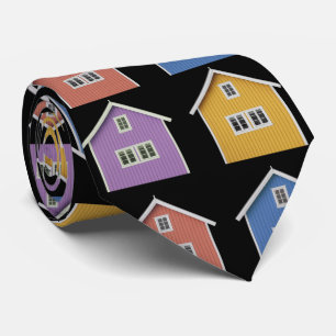 Cravate Agent immobilier noir moderne
