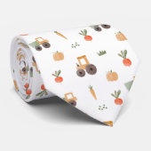 Cravate Agritourisme jardin aquarelle Motif amusant (Roulé)