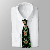 Cravate Ahhhhh motif d'Aliens x4 Black BG (Attaché)