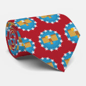 Cravate Aigle américain (rouge) - (Roulé)