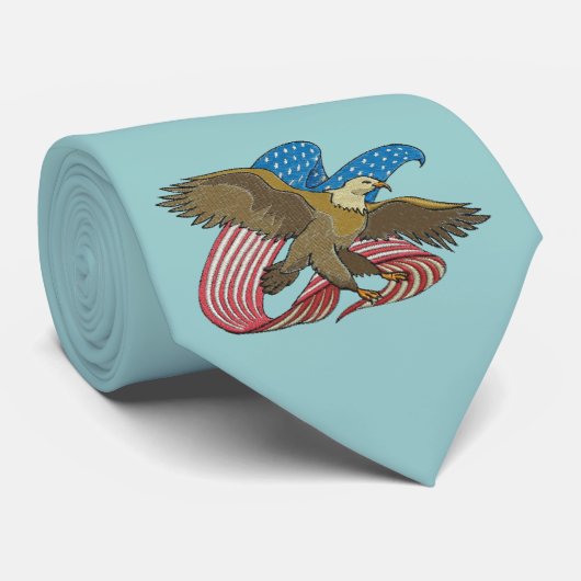 Cravate Aigle brodé (Roulé)