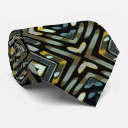 Cravate Aigle Plumes Motif Abstrait