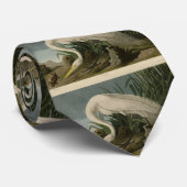 Cravate Aigrette neigeuse, Grande Aigrette, Oiseaux d'Amér (Roulé)