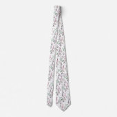 Cravate Aiguilles de pin vert foncé Motif Red Holly Berrie (Dos)
