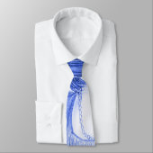 Cravate Aileron bleu de fille de partie (Attaché)