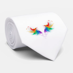 Cravate Ailes arc-en-ciel douces