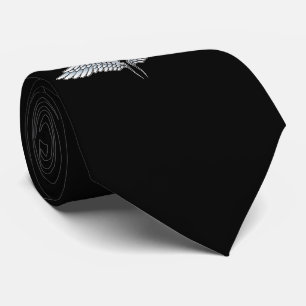 Cravate ailes bleu-gris