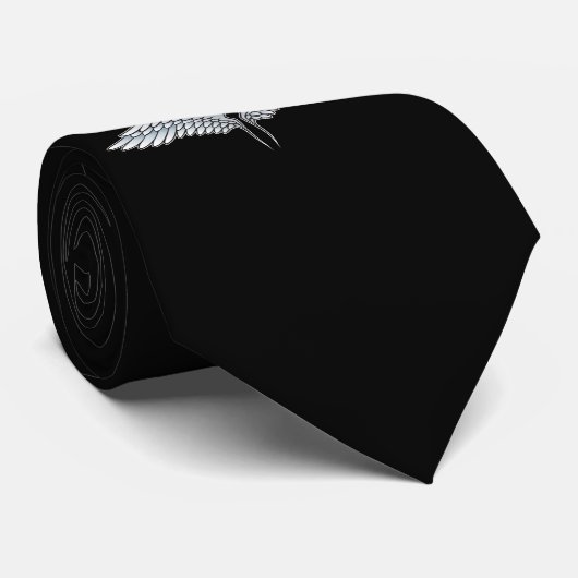 Cravate ailes bleu-gris (Roulé)