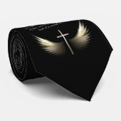 Cravate Ailes de Saint-Esprit avec le vers de croix et (Roulé)