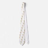 Cravate Aimer une autre croix d'or (Devant)