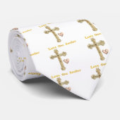Cravate Aimer une autre croix d'or (Roulé)