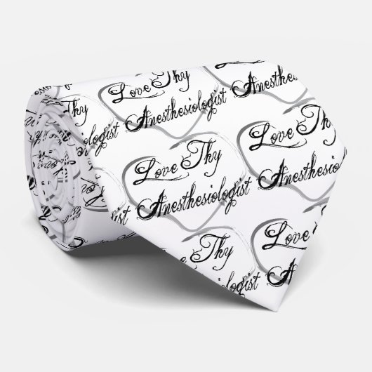 Cravate Aimez Thy anesthésiste (Roulé)