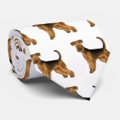 Cravate Airedale Terrier Cute Bingley Terrier Chien Motif (Roulé)