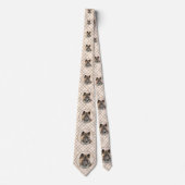 Cravate Akita Peinture - Cute Original Chien Art (Devant)