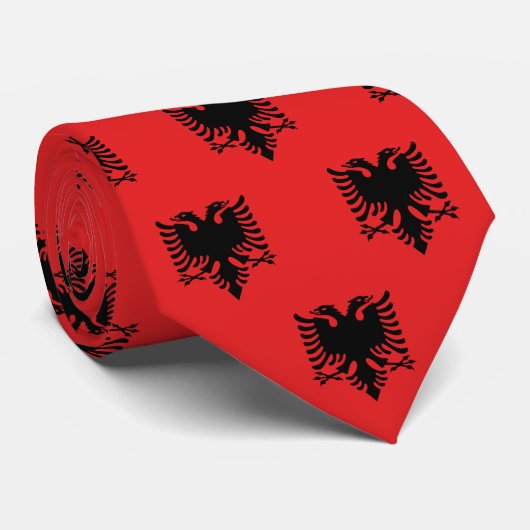 Cravate Albanie Cravates, mode albanaise Drapeau (Roulé)