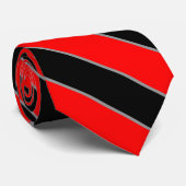 Cravate Albanie Drapeau Couleurs élégantes (Roulé)