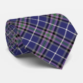 Cravate Alexander Clan Tartan Blue Plaid (Roulé)