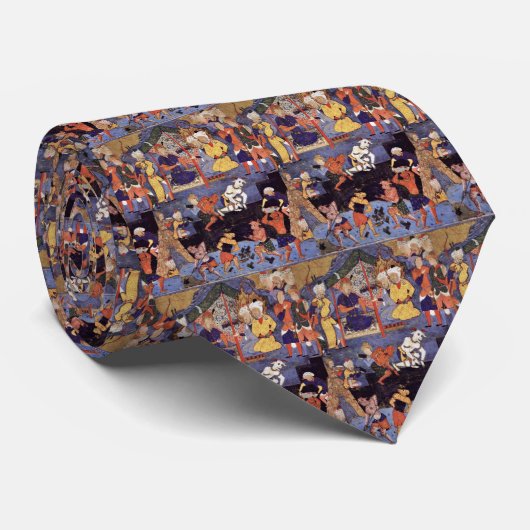 Cravate Alexandre construisant un mur contre Gog et Magog (Roulé)