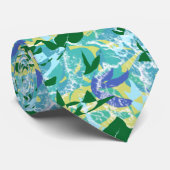 Cravate Algues Mer Mer Bleu Eau verte Nautique (Roulé)