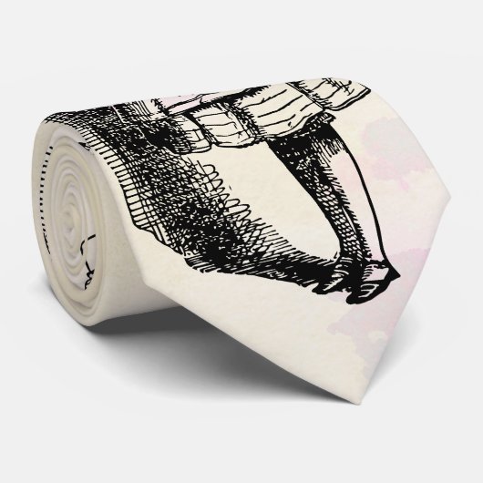 Cravate Alice à col long Stretchy au pays des merveilles (Roulé)