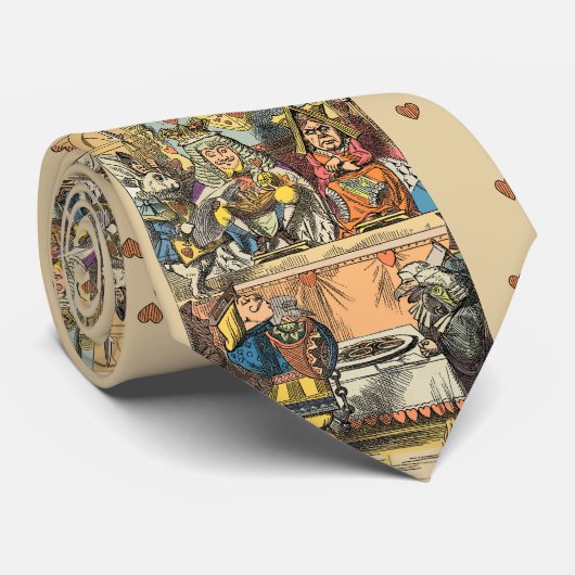 Cravate Alice à Wonderland Cheshire Cat Characters (Roulé)