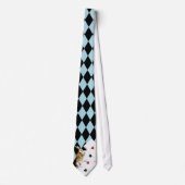 Cravate Alice au pays des merveilles M. Rabbit Mint Blue (Devant)