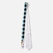Cravate Alice au pays des merveilles M. Rabbit Mint Blue (Dos)
