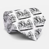 Cravate Alice au thé fou (Roulé)