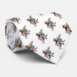 Cravate Alice chez le lapin du pays des merveilles