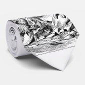 Cravate Alice, le Gryphon et la Fausse tortue (Roulé)