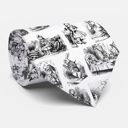 Cravate Alice's Adventures in Wonderland Motif (Roulé)