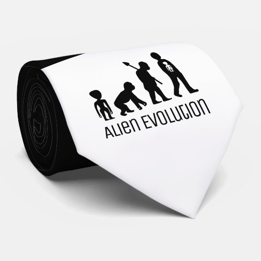 Cravate Alien Evolution, Alien extraterrestre (Roulé)