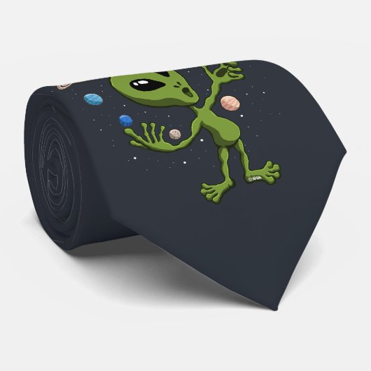 Cravate Alien trouvé la vie (Roulé)