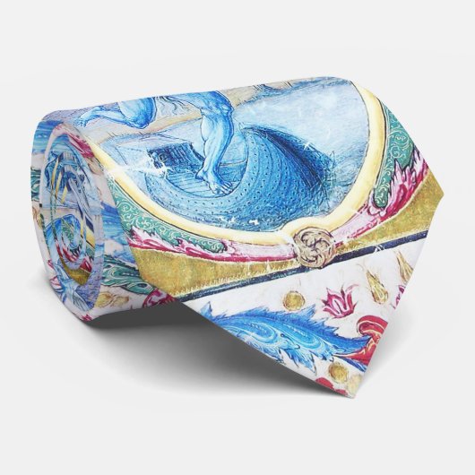 CRAVATE ALLÉGATION DU MONOGRAMME FLORAL ANTIQUE VENT (Roulé)