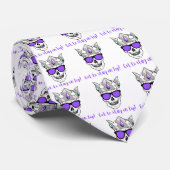 CRAVATE ALLEZ RESTER EN HAUT, SKULL (Roulé)