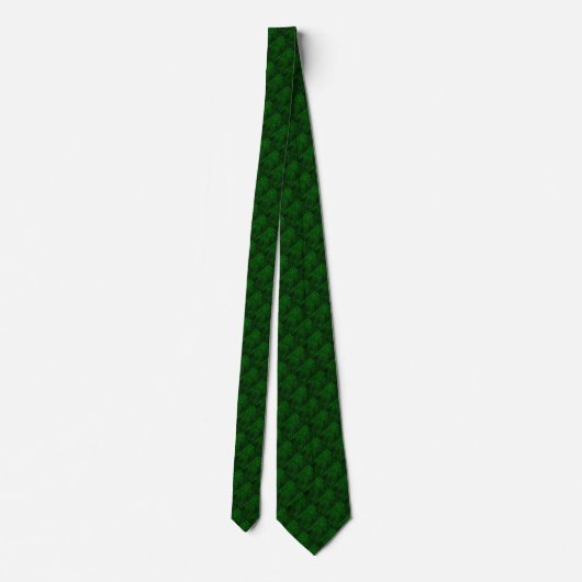 Cravate Alligator Vert Faux Cuir ・ double face (Dos)