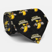 Cravate Allons Bananes Baseball Rétro Banane Drôle (Roulé)