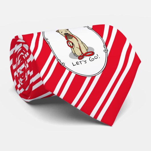 Cravate Allons-y ! Marche à pied à Terrier Chien (1b2) (Roulé)