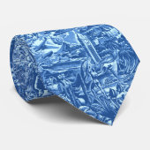 Cravate Aloha bilatéral pittoresque d'Hawaï imprimé (Roulé)