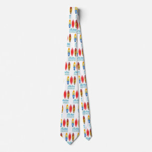 Cravate Aloha Hawaii Surf boards