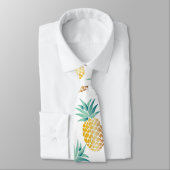 Cravate Aloha, Motif d'ananas tropical (Attaché)