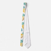 Cravate Aloha, Motif d'ananas tropical (Dos)