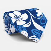 CRAVATE ALOHA VENDREDI (BLEU) (Roulé)