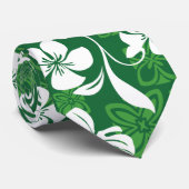 CRAVATE ALOHA VENDREDI (VERT) (Roulé)