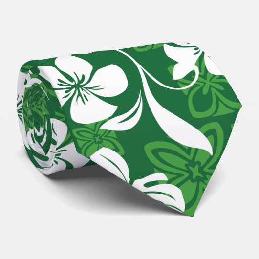 CRAVATE ALOHA VENDREDI (VERT) (Roulé)