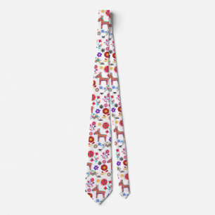 Cravate Alpaca Pinata et Fleurs