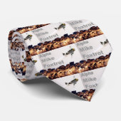 Cravate Alpha fox-trot de Mike, alpha fox-trot de Mike, (Roulé)