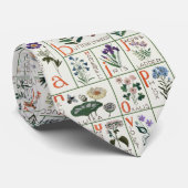 Cravate alphabet de jardinage - Floral ABC (Roulé)